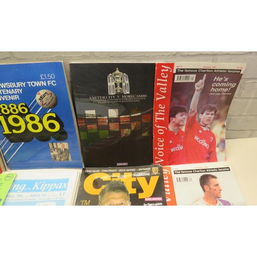 112 - 100+ FOOTBALL PROGRAMMES 1970 to 2013 INCLUDES LIVERPOOL, CHELSEA & FANZINES