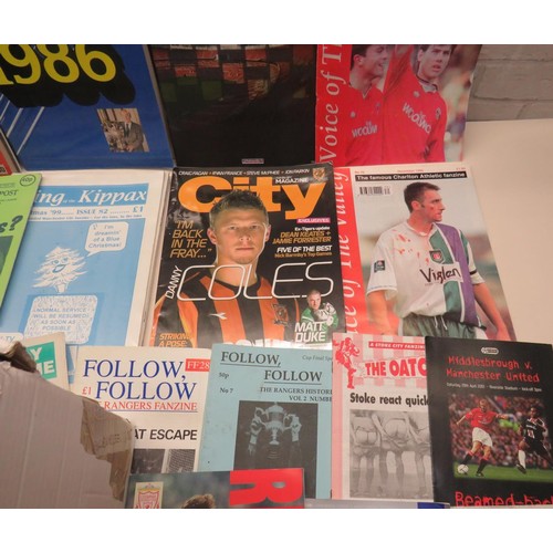 112 - 100+ FOOTBALL PROGRAMMES 1970 to 2013 INCLUDES LIVERPOOL, CHELSEA & FANZINES