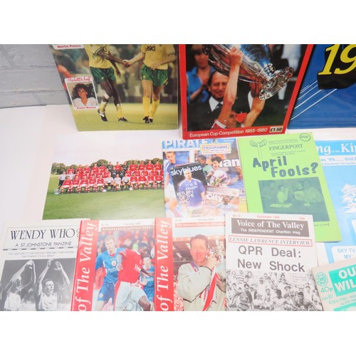 112 - 100+ FOOTBALL PROGRAMMES 1970 to 2013 INCLUDES LIVERPOOL, CHELSEA & FANZINES