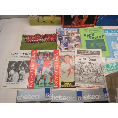 112 - 100+ FOOTBALL PROGRAMMES 1970 to 2013 INCLUDES LIVERPOOL, CHELSEA & FANZINES