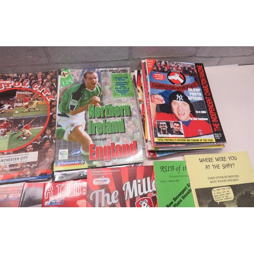 114 - OVER 100 FOOTBALL PROGRAMMES & FANZINES INCLUDES EVERTON, SPURS & ENGLAND 1970 to 2013