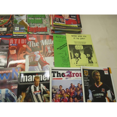 114 - OVER 100 FOOTBALL PROGRAMMES & FANZINES INCLUDES EVERTON, SPURS & ENGLAND 1970 to 2013