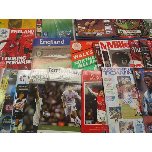 114 - OVER 100 FOOTBALL PROGRAMMES & FANZINES INCLUDES EVERTON, SPURS & ENGLAND 1970 to 2013