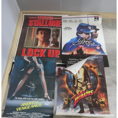 128 - 10 x ORIGINAL MOVIE POSTERS