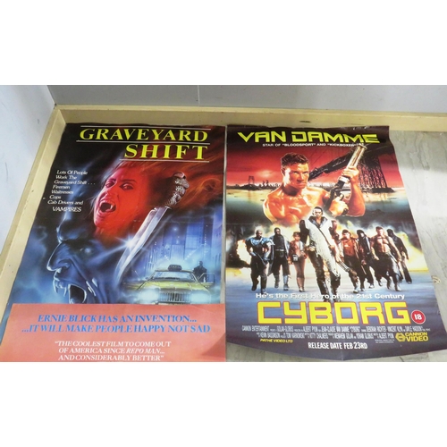 130 - 10 x ORIGINAL MOVIE POSTERS