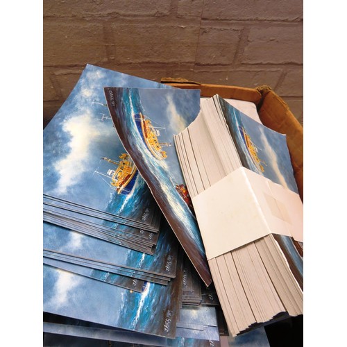 135 - TWO LARGE BOXES OF POSTCARDS APPROXIMATELY 2000