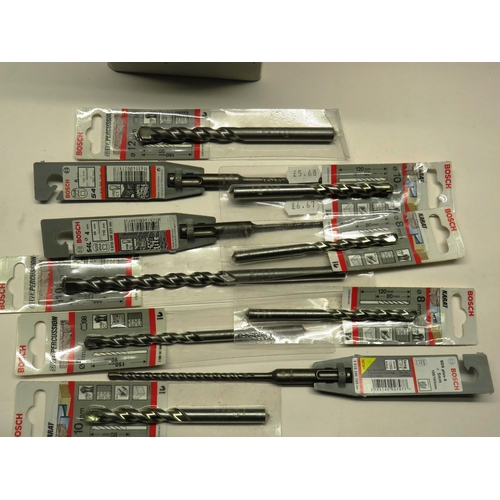 191 - 10 x BOSCH SPECIALIST DRILL BITS AND 20 x BG ISOLATED COAX