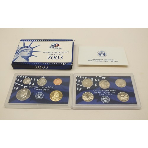 123 - UNITED STATES MINT PROOF COIN SET 2003