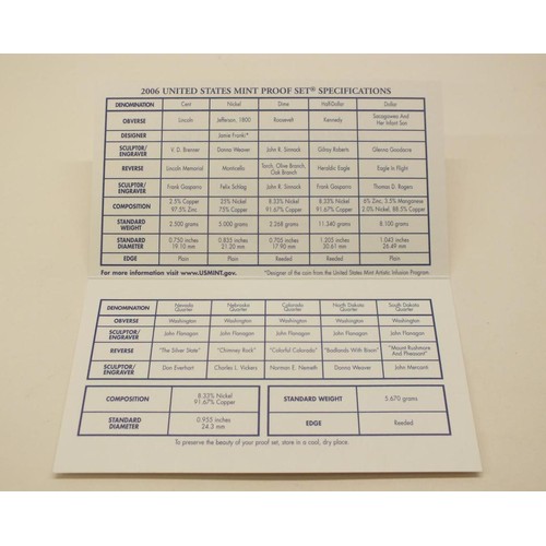 124 - UNITED STATES MINT PROOF COIN SET 2006