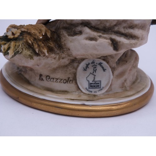 160 - CAPO DI MONTE FIGURE SIGNED CAZZOLA