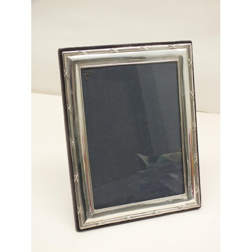 19 - SILVER PHOTOGRAPH FRAME WITH BIRMINGHAM HALLMARKS