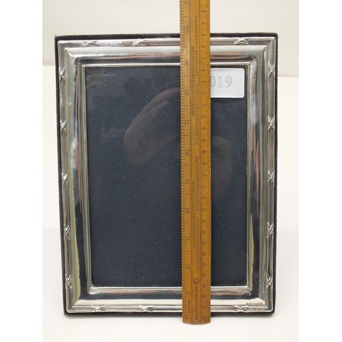 19 - SILVER PHOTOGRAPH FRAME WITH BIRMINGHAM HALLMARKS