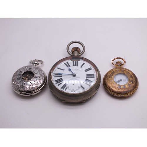 154 - THREE POCKET WATCHES