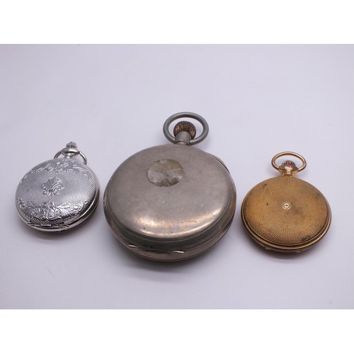 154 - THREE POCKET WATCHES