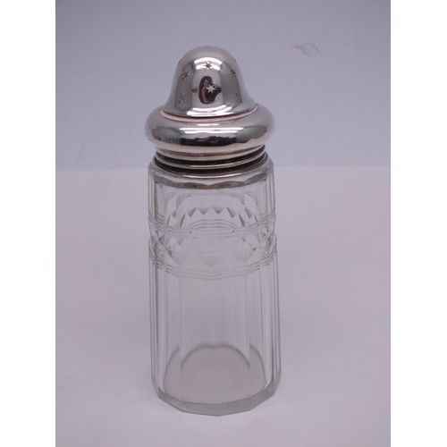 55 - SILVER TOP GLASS SIFTER