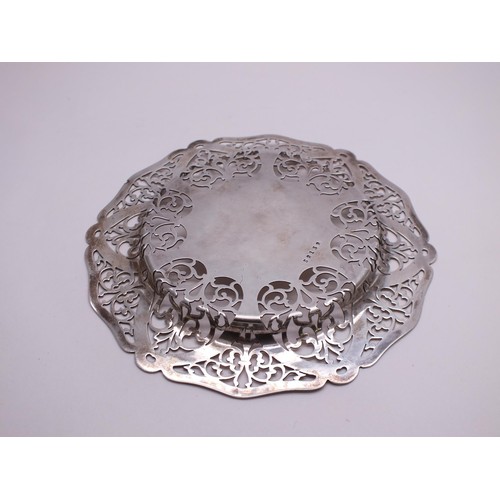 56 - SILVER PIERCED DISH