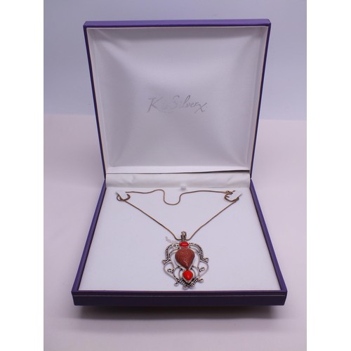 148 - BOXED SILVER NECKLACE