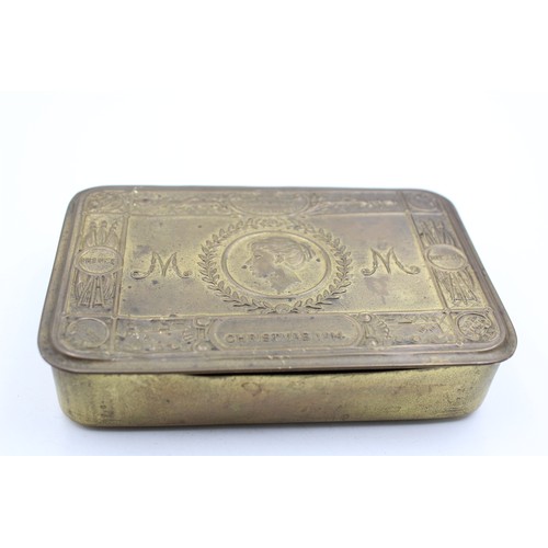 549 - WW1 1914 BRASS Princess Mary Christmas Tin (139g)