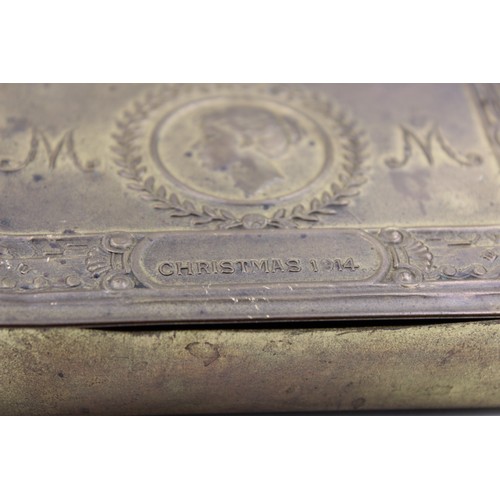 549 - WW1 1914 BRASS Princess Mary Christmas Tin (139g)