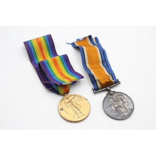 554 - WW1 Medal Pair with Original Ribbons To 21735 PTE J.Blackmore - South Lanc Regt