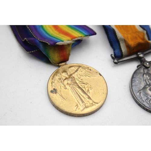 554 - WW1 Medal Pair with Original Ribbons To 21735 PTE J.Blackmore - South Lanc Regt