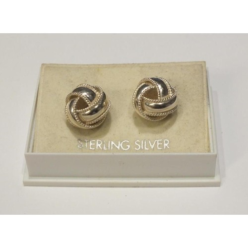 155 - 925 SILVER ORB STUD EARRINGS