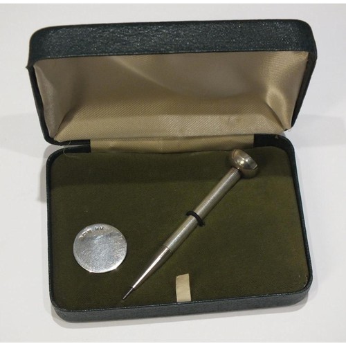 235 - STERLING SILVER  PRESENTATION GOLF TEA PENCIL AND MARKER