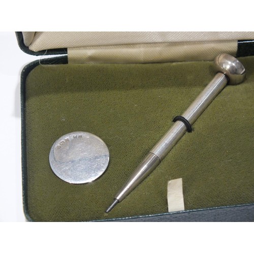 235 - STERLING SILVER  PRESENTATION GOLF TEA PENCIL AND MARKER