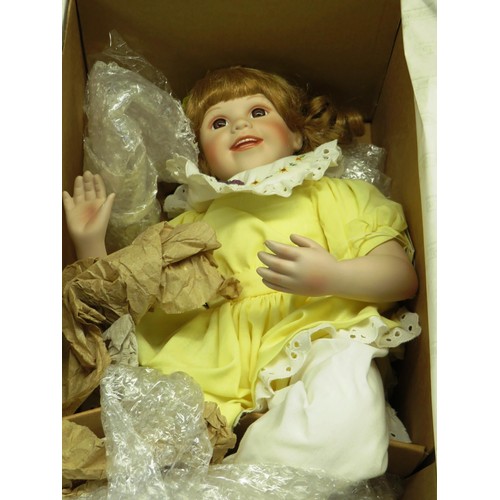 129 - TWO BOXED ASHTON DRAKE GALLERIES DOLLS WITH CERTIFICATES