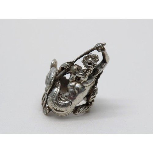 306 - NEPTUNE SILVER RING