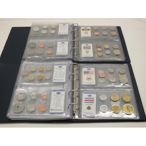 83 - 2x ALBUMS OF THE MONEY OF THE WORLD COINS WITH CERTIFICATES OF AUTHENTICITY