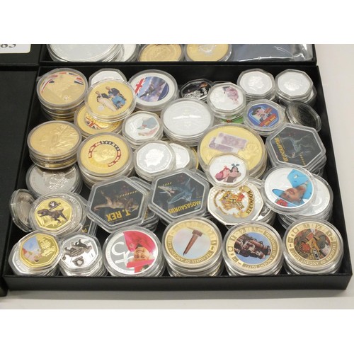 85 - 2x CASES OF VARIOUS COLLECTABLE COINS IN PROTECTIVE CASES