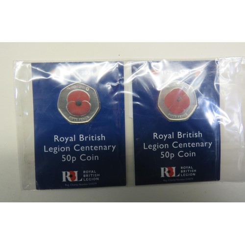 86A - 6x BRITISH MILITARY COLLECTABLE COINS & COIN SETS