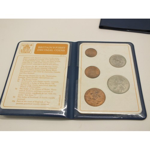 88 - 13x BRITAINS FIRST DECIMAL COIN SETS