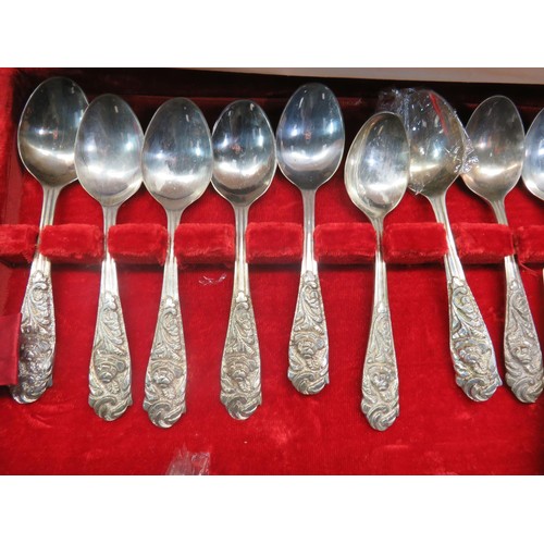 108 - ITALIAN MADE SILVER PLATED CUTLERY BOXED SET