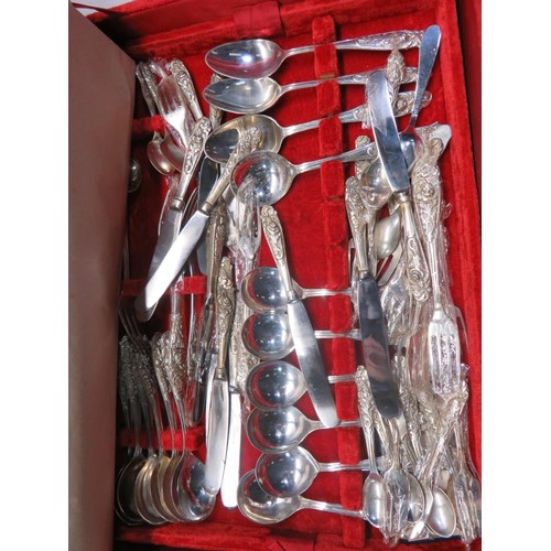 108 - ITALIAN MADE SILVER PLATED CUTLERY BOXED SET