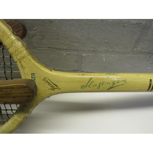 114 - VINTAGE SLAZENGER TENNIS RACKET AND FRAME