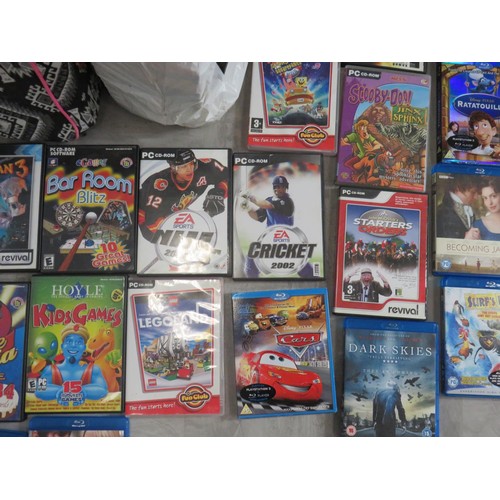 135 - SELECTION OF DVD'S AND VIDEO GAMES