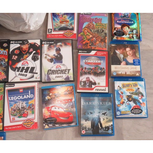 135 - SELECTION OF DVD'S AND VIDEO GAMES