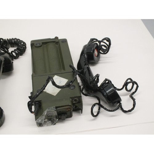 4 - TWO VINTAGE ARMY FIELD TELEPHONES