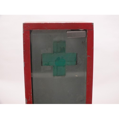 5 - VINTAGE WALL MOUNTING ENAMEL FIRST AID BOX