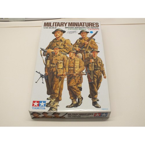 6 - COLLECTION OF TAMIYA ARMY MODELS 1:35 SCALE - INCLUDES NEW AND USED