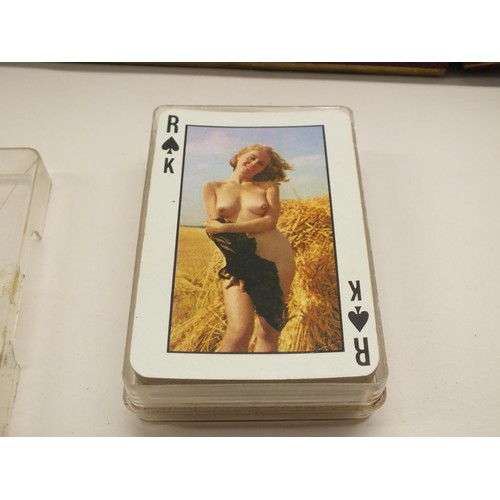 234 - TWO SETS OF VINTAGE PLAYING CARDS INCLUDING NUDE LADIES