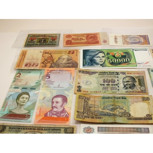 43 - VARIOUS BANKNOTES, MEDALS AND COINS