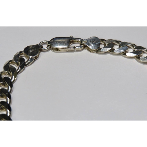 220 - 925 ITALIAN SILVER CURB LINK BRACELET 8