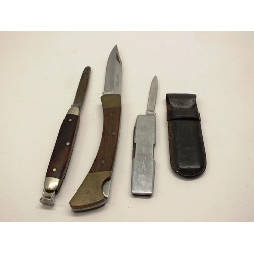 248 - THREE VINTAGE PENKNIVES INCLUDES RODGERS SHEFFIELD MILITARY SMOKERS KNIFE AND SOLINGEN A.KNECHT KNIF... 