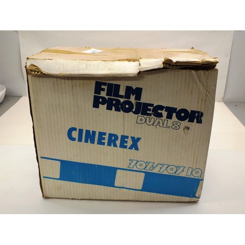 253 - VINTAGE COLLECTABLE CINEREX PROJECTOR WITH INSTRUCTIONS