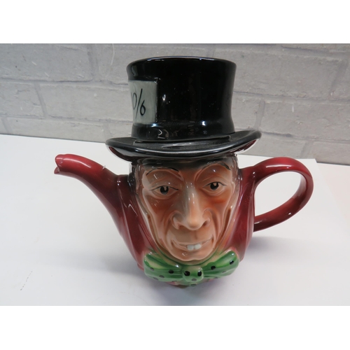 344 - ROYAL DOULTON MAD HATTER TEAPOT AND TOBY JUG