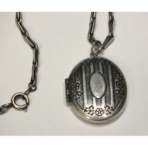 287 - CATHERINE POPESCO (FRANCE) LOCKET PENDANT NECKLACE ON 36