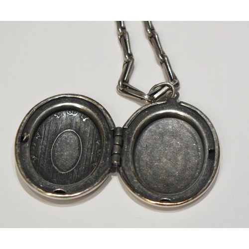 287 - CATHERINE POPESCO (FRANCE) LOCKET PENDANT NECKLACE ON 36